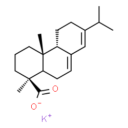 ChemSpider 2D Image | Potassium (5xi,9beta)-abieta-7,13-dien-19-oate | C20H29KO2