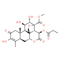 ChemSpider 2D Image | 15-O-propionylbruceolide | C24H30O11