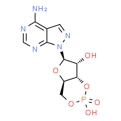 ChemSpider 2D Image | 8-aza-7-deaza-cAMP | C10H12N5O6P