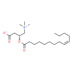 ChemSpider 2D Image | O-[(9Z)-tetradecenoyl]-L-carnitine | C21H39NO4