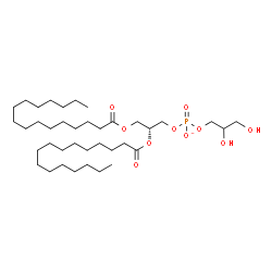 ChemSpider 2D Image | (2R)-2,3-Bis(palmitoyloxy)propyl 2,3-dihydroxypropyl phosphate | C38H74O10P
