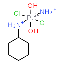 ChemSpider 2D Image | Ammine(dichloro)(cyclohexanamine)(dihydroxy)platinum | C6H18Cl2N2O2Pt