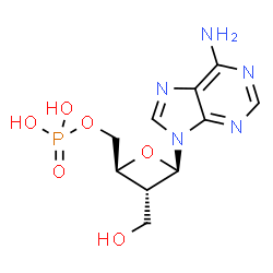 ChemSpider 2D Image | oxetanocin A 4-(dihydrogen phosphate) | C10H14N5O6P