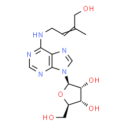 ChemSpider 2D Image | N-(4-Hydroxy-3-methyl-2-buten-1-yl)adenosine | C15H21N5O5