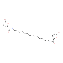 ChemSpider 2D Image | N,N'-1,14-Tetradecanediylbis(5-bromo-2-furamide) | C24H34Br2N2O4