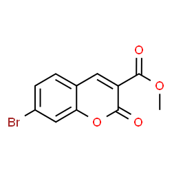 ChemSpider 2D Image | Methyl 7-bromo-2-oxo-2H-chromene-3-carboxylate | C11H7BrO4
