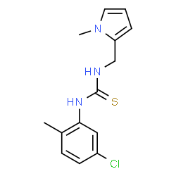 ChemSpider 2D Image | 1-(5-Chloro-2-methylphenyl)-3-[(1-methyl-1H-pyrrol-2-yl)methyl]thiourea | C14H16ClN3S