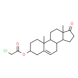 ChemSpider 2D Image | 17-Oxoandrost-5-en-3-yl chloroacetate | C21H29ClO3
