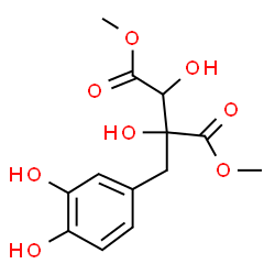 ChemSpider 2D Image | Dimethyl 2-(3,4-dihydroxybenzyl)-2,3-dihydroxysuccinate | C13H16O8