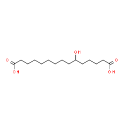 ChemSpider 2D Image | 6-Hydroxypentadecanedioic acid | C15H28O5