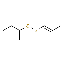 ChemSpider 2D Image | 2-BUTYL PROPENYL DISULFIDE, E(R)- | C7H14S2