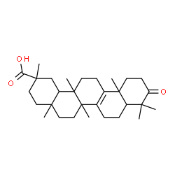 ChemSpider 2D Image | 2,4a,6a,9,9,12a,14a-Heptamethyl-10-oxo-1,2,3,4,4a,5,6,6a,7,8,8a,9,10,11,12,12a,13,14,14a,14b-icosahydro-2-picenecarboxylic acid | C30H46O3