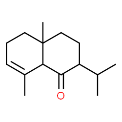 ChemSpider 2D Image | 2-Isopropyl-4a,8-dimethyl-3,4,4a,5,6,8a-hexahydro-1(2H)-naphthalenone | C15H24O