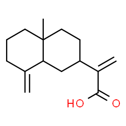 ChemSpider 2D Image | 2-(4a-Methyl-8-methylenedecahydro-2-naphthalenyl)acrylic acid | C15H22O2