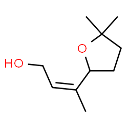 ChemSpider 2D Image | (2Z)-3-(5,5-Dimethyltetrahydro-2-furanyl)-2-buten-1-ol | C10H18O2