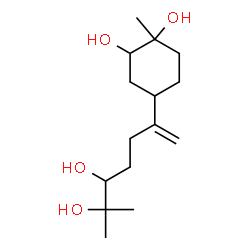 ChemSpider 2D Image | 4-(5,6-Dihydroxy-6-methyl-1-hepten-2-yl)-1-methyl-1,2-cyclohexanediol | C15H28O4
