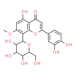 ChemSpider 2D Image | 1,5-Anhydro-1-[2-(3,4-dihydroxyphenyl)-5-hydroxy-7-methoxy-4-oxo-4H-chromen-8-yl]hexitol | C22H22O11