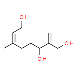 ChemSpider 2D Image | (6Z)-6-Methyl-2-methylene-6-octene-1,3,8-triol | C10H18O3