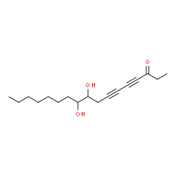 ChemSpider 2D Image | 9,10-Dihydroxy-4,6-heptadecadiyn-3-one | C17H26O3