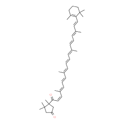 ChemSpider 2D Image | (7'cis)-beta,kappa-Carotene-3',6'-dione | C40H54O2