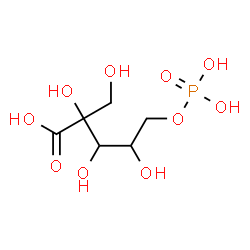 ChemSpider 2D Image | 2-C-(Hydroxymethyl)-5-O-phosphonopentonic acid | C6H13O10P