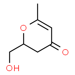 ChemSpider 2D Image | 2-(Hydroxymethyl)-6-methyl-2,3-dihydro-4H-pyran-4-one | C7H10O3