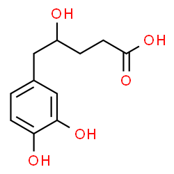 ChemSpider 2D Image | 5-(3,4-Dihydroxyphenyl)-4-hydroxypentanoic acid | C11H14O5