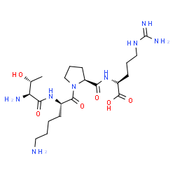 ChemSpider 2D Image | L-Threonyllysyl-L-prolyl-L-arginine | C21H40N8O6