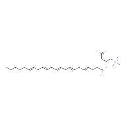 ChemSpider 2D Image | 3-[(4E,7E,10E,13E,16E)-4,7,10,13,16-Docosapentaenoyloxy]-4-(trimethylammonio)butanoate | C29H47NO4