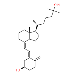 ChemSpider 2D Image | (3R,5E,7Z,14beta)-9,10-Secocholesta-5,7,10-triene-3,25-diol | C27H44O2