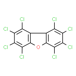 ChemSpider 2D Image | OCTACHLORODIBENZOFURAN | C12Cl8O
