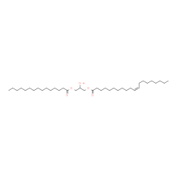 ChemSpider 2D Image | 2-Hydroxy-3-(pentadecanoyloxy)propyl (11Z)-11-icosenoate | C38H72O5