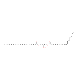 ChemSpider 2D Image | 2-Hydroxy-3-(palmitoyloxy)propyl (7E)-7-hexadecenoate | C35H66O5