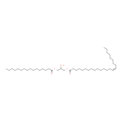 ChemSpider 2D Image | 2-Hydroxy-3-(palmitoyloxy)propyl (15Z)-15-tetracosenoate | C43H82O5