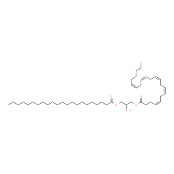 ChemSpider 2D Image | 3-(Docosanoyloxy)-2-hydroxypropyl (4Z,7Z,10Z,13Z,16Z)-4,7,10,13,16-docosapentaenoate | C47H82O5