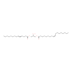 ChemSpider 2D Image | 2-Hydroxy-3-[(5E)-5-tetradecenoyloxy]propyl (9Z)-9-octadecenoate | C35H64O5