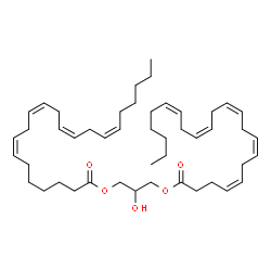 ChemSpider 2D Image | 3-[(7Z,10Z,13Z,16Z)-7,10,13,16-Docosatetraenoyloxy]-2-hydroxypropyl (4Z,7Z,10Z,13Z,16Z)-4,7,10,13,16-docosapentaenoate | C47H74O5