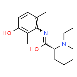 ChemSpider 2D Image | (2R)-N-(3-Hydroxy-2,6-dimethylphenyl)-1-propyl-2-piperidinecarboximidic acid | C17H26N2O2