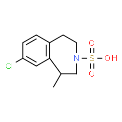 ChemSpider 2D Image | LORCASERIN SULFAMATE | C11H14ClNO3S