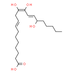 ChemSpider 2D Image | (8E,11Z,13E)-11,12,15-Trihydroxy-8,11,13-icosatrienoic acid | C20H34O5