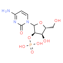 ChemSpider 2D Image | 4-Amino-1-(2-O-phosphono-D-ribofuranosyl)-2(1H)-pyrimidinone | C9H14N3O8P