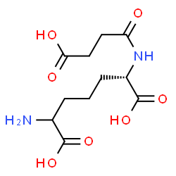 ChemSpider 2D Image | (6S)-2-Amino-6-[(3-carboxypropanoyl)amino]heptanedioic acid | C11H18N2O7