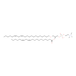 ChemSpider 2D Image | (2R)-3-[(13Z,16Z)-13,16-Docosadien-1-yloxy]-2-[(11Z,14Z)-11,14-icosadienoyloxy]propyl 2-(trimethylammonio)ethyl phosphate | C50H94NO7P