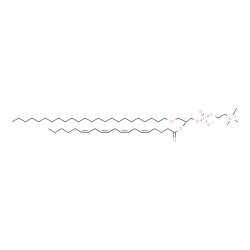 ChemSpider 2D Image | (2R)-2-[(5Z,8Z,11Z,14Z)-5,8,11,14-Icosatetraenoyloxy]-3-(tetracosyloxy)propyl 2-(trimethylammonio)ethyl phosphate | C52H98NO7P