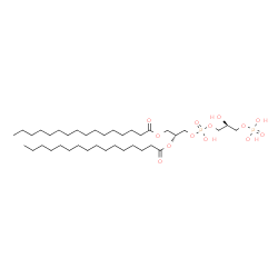 ChemSpider 2D Image | (19R,25S)-22,25,28,28-Tetrahydroxy-22,28-dioxido-16-oxo-17,21,23,27-tetraoxa-22lambda~5~,28lambda~5~-diphosphaoctacosan-19-yl palmitate | C38H76O13P2