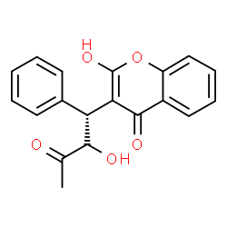 ChemSpider 2D Image | 2-Hydroxy-3-[(1R)-2-hydroxy-3-oxo-1-phenylbutyl]-4H-chromen-4-one | C19H16O5