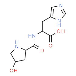 ChemSpider 2D Image | 4-Hydroxyprolylhistidine | C11H16N4O4