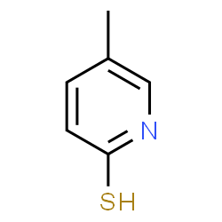 ChemSpider 2D Image | 5-methylpyridine-2-thiol | C6H7NS