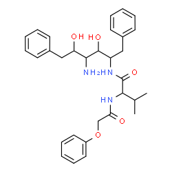ChemSpider 2D Image | 4-Amino-1,2,4,6-tetradeoxy-2-{[N-(phenoxyacetyl)-L-valyl]amino}-1,6-diphenyl-D-glucitol | C31H39N3O5