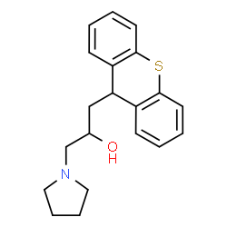 ChemSpider 2D Image | (2S)-1-(1-Pyrrolidinyl)-3-(9H-thioxanthen-9-yl)-2-propanol | C20H23NOS
